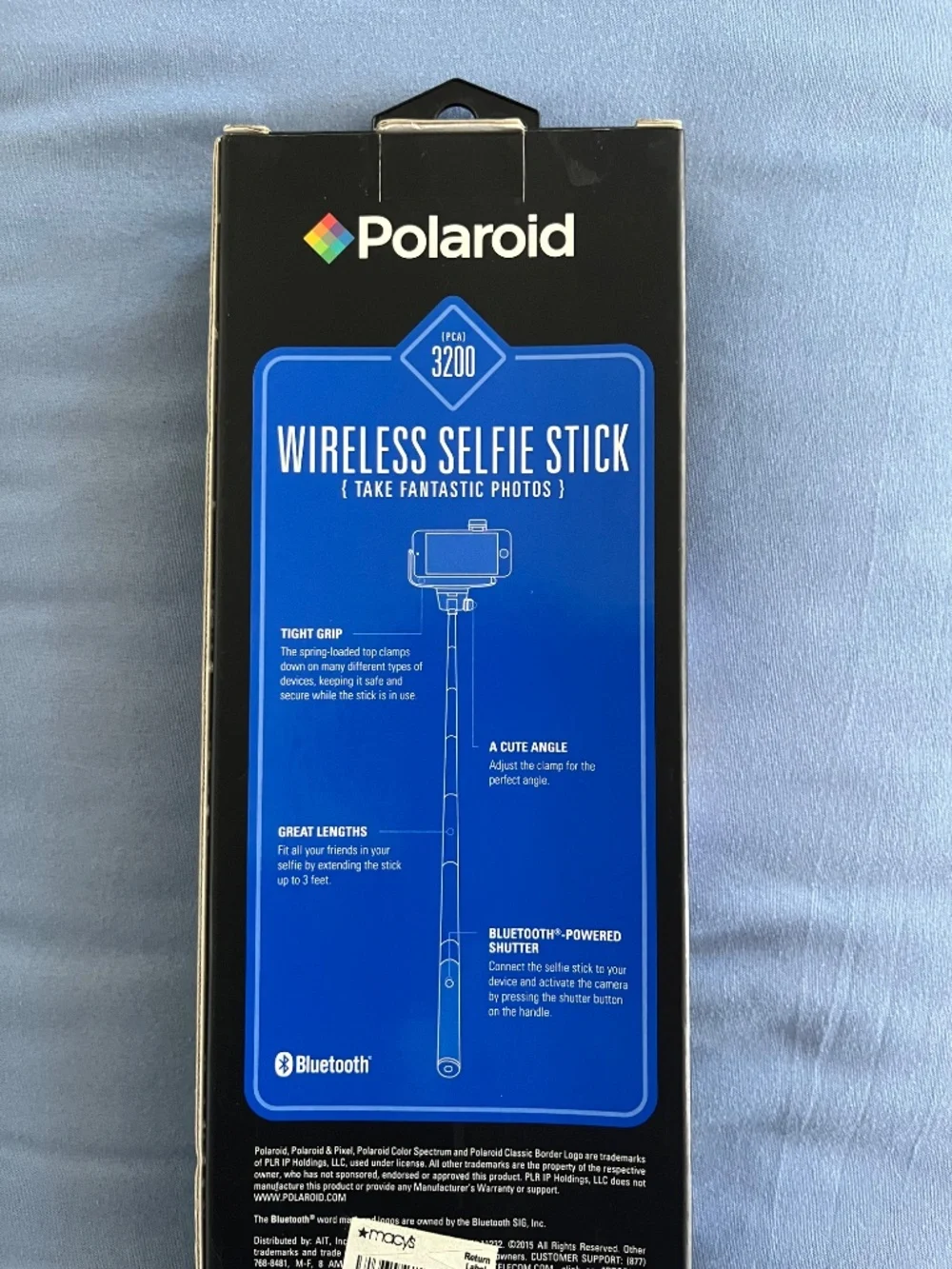 Polaroid 3200 SELFIE STICK Bluetooth Brand New Never Opened